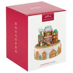 Hallmark Gingerbread Village Musical Ornament With Light And Motion -Hallmark Store Gingerbread Village With Train Keepsake Ornament 6499QGO2687 04