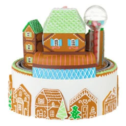 Hallmark Gingerbread Village Musical Ornament With Light And Motion -Hallmark Store Gingerbread Village With Train Keepsake Ornament 6499QGO2687 06