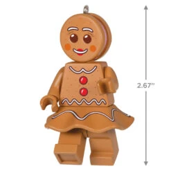 Hallmark Gingerbread Woman LEGO® Minifigure Ornament -Hallmark Store Gingerbread Woman LEGO Minifig Keepsake Ornament 1699QXI7329 03
