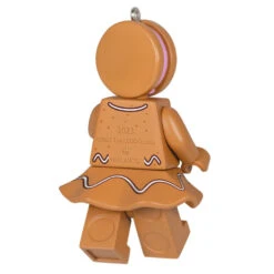 Hallmark Gingerbread Woman LEGO® Minifigure Ornament -Hallmark Store Gingerbread Woman LEGO Minifig Keepsake Ornament 1699QXI7329 06