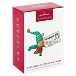 Hallmark Gnome For Christmas Cinnamon's Letter To Santa Ornament 11 Hallmark Gnome For Christmas Cinnamon's Letter To Santa Ornament -Hallmark Store Girl Gnome Letter to Santa Keepsake Ornament 1799QXE3319 04