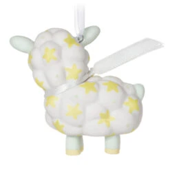 Hallmark Godchild 2023 Porcelain Ornament -Hallmark Store Godchild Lamb Keepsake Ornament 1799QGO2609 06