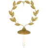Hallmark Golden Wreath Metal Ornament And Stocking Hanger -Hallmark Store Gold Wreath Keepsake Ornament and Stocking Hanger 1QSB6287 01