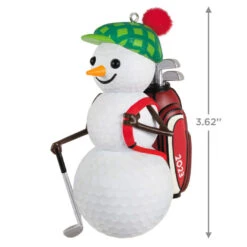 Hallmark Jolly Golfer 2023 Ornament -Hallmark Store Golf Ball Snowman Keepsake Ornament 1899QGO2939 03