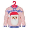 Hallmark Granddaughter Christmas Sweater 2023 Ornament -Hallmark Store Granddaughter Santa Sweater 2023 Keepsake Ornament 1399QGO2549 01