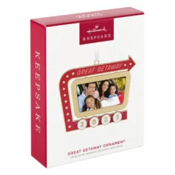 Hallmark Great Getaway 2023 Metal Photo Frame Ornament -Hallmark Store Great Getaway Picture Frame Keepsake Ornament 1999QHX3097 04