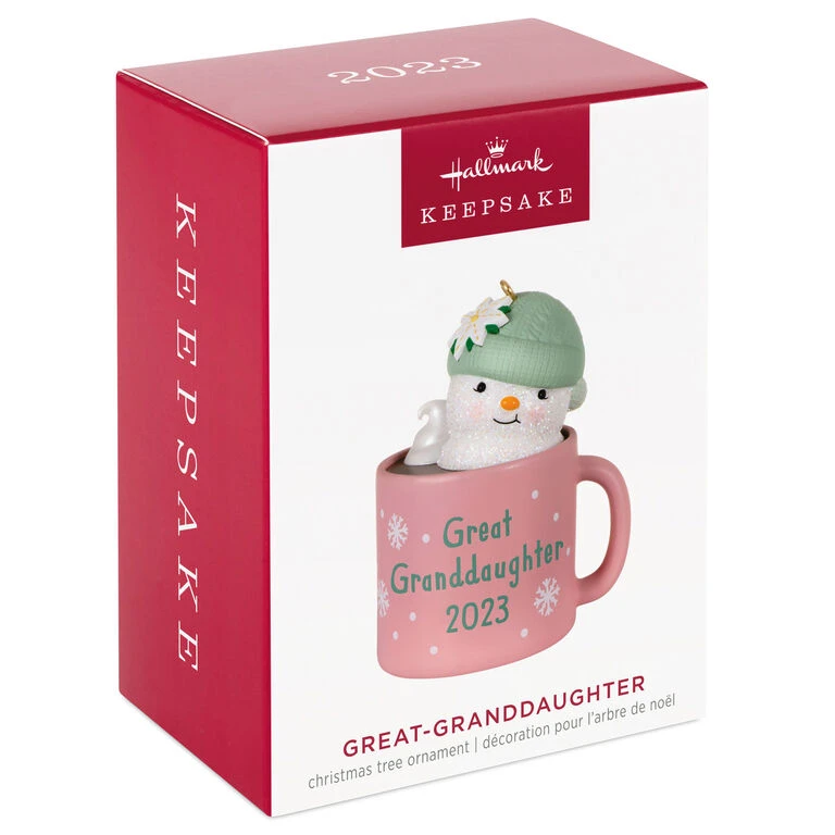 Hallmark Great-Granddaughter Hot Cocoa Mug 2023 Ornament 6 Hallmark Great-Granddaughter Hot Cocoa Mug 2023 Ornament - Image 4