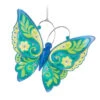 Hallmark Brilliant Butterflies Special Edition Ornament -Hallmark Store Green and Blue Butterfly Keepsake Ornament 1999QGO2799 01
