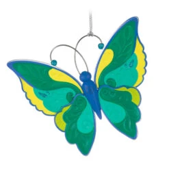 Hallmark Brilliant Butterflies Special Edition Ornament -Hallmark Store Green and Blue Butterfly Keepsake Ornament 1999QGO2799 06