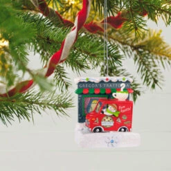 Hallmark Happy Holiday Parade Collection Gregor's Trattoria Musical Ornament With Light -Hallmark Store Gregors Trattoria and Food Truck Keepsake Ornament 3499QGO2527 02