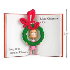 Hallmark Dr. Seuss's How The Grinch Stole Christmas!™ Cindy-Lou Who Ornament -Hallmark Store Grich Stole Christmas Book Keepsake Ornament 1799QXI7309 03