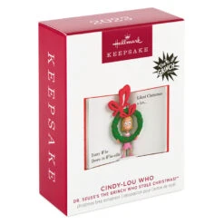 Hallmark Dr. Seuss's How The Grinch Stole Christmas!™ Cindy-Lou Who Ornament -Hallmark Store Grich Stole Christmas Book Keepsake Ornament 1799QXI7309 04