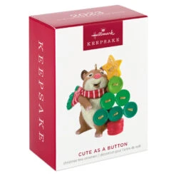 Hallmark Cute As A Button Ornament -Hallmark Store Hamster With Button Tree Keepsake Ornament 1599QXR8259 04