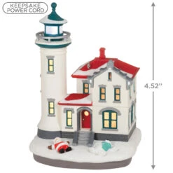 Hallmark Holiday Lighthouse 2023 Ornament With Light 10 Hallmark Holiday Lighthouse 2023 Ornament With Light -Hallmark Store Holiday Lighthouse Keepsake Ornament 2799QXR8237 03