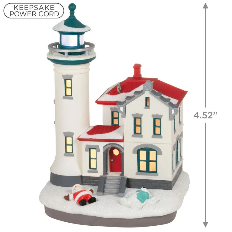 Hallmark Holiday Lighthouse 2023 Ornament With Light 5 Hallmark Holiday Lighthouse 2023 Ornament With Light - Image 3