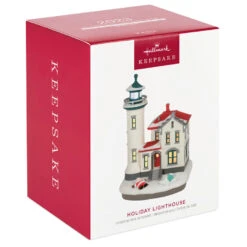 Hallmark Holiday Lighthouse 2023 Ornament With Light 11 Hallmark Holiday Lighthouse 2023 Ornament With Light -Hallmark Store Holiday Lighthouse Keepsake Ornament 2799QXR8237 04