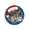 Hallmark Holiday Pet Personalized Text And Photo Ceramic Ornament -Hallmark Store Holiday Pet Personalized Round Christmas Ornament 1999QHE1711B21 01