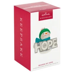 Hallmark Season Of Hope Snowman Ornament With Light -Hallmark Store Hope Sparkly Snowman Keepsake Ornament 2999QGO2659 04