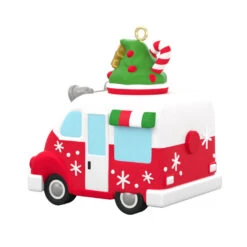 Hallmark Mini Festive Frozen Treats Ornament With Sound, 1.35" -Hallmark Store Ice Cream Truck Keepsake Ornament 1299QXM9199 06