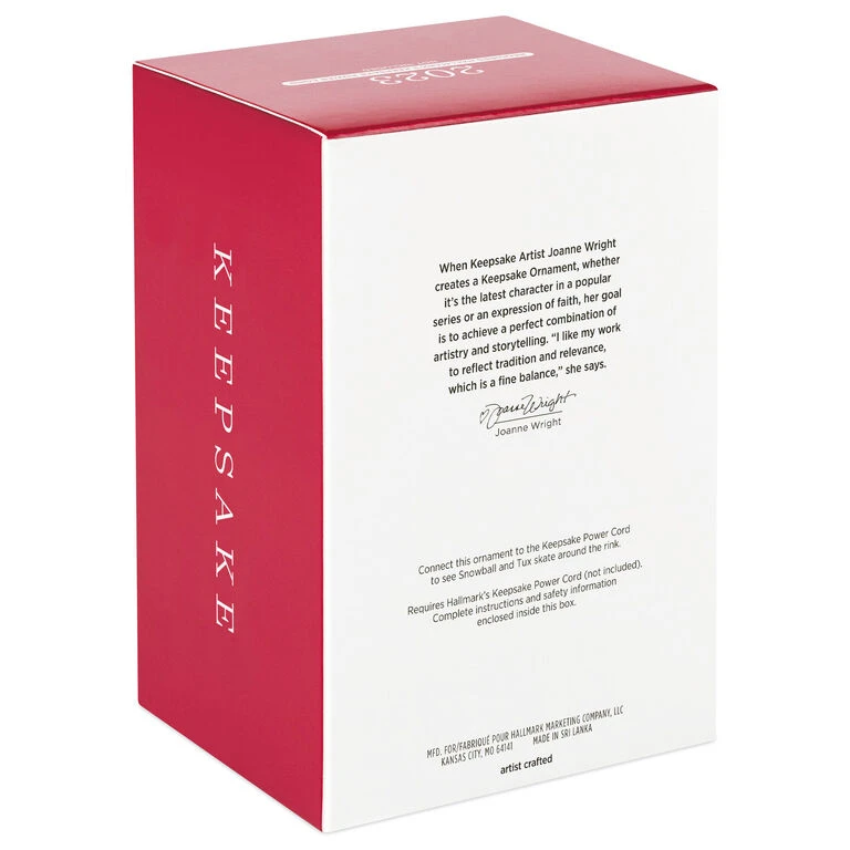 Hallmark Skating Snowball And Tuxedo Ornament With Motion 7 Hallmark Skating Snowball And Tuxedo Ornament With Motion - Image 5