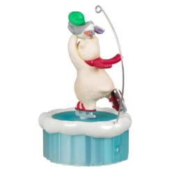 Hallmark Skating Snowball And Tuxedo Ornament With Motion 13 Hallmark Skating Snowball And Tuxedo Ornament With Motion -Hallmark Store Ice Skating Polar Bear and Penguin Keepsake Ornament 3499QGO2677 06
