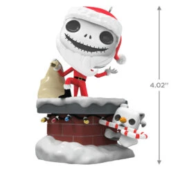 Hallmark Disney Tim Burton's The Nightmare Before Christmas Jack Skellington And Zero Funko POP!® Ornament -Hallmark Store Jack Skellington and Zero Funko Keepsake Ornament 2699QXD6709 03