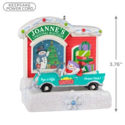 Hallmark Happy Holiday Parade Collection Joanne's Christmas Boutique Musical Ornament With Light -Hallmark Store Joannes Christmas Boutique Shop Keepsake Ornament 3499QGO2517 03