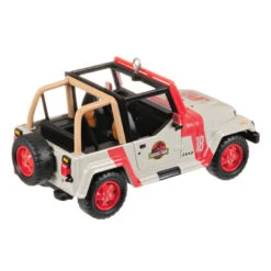 Hallmark The Car's The Star Jurassic Park 1992 Jeep Wrangler Metal Ornament -Hallmark Store Jurassic Park Jeep Keepsake Ornament 2199QXR8149 06