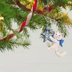 Hallmark Mischievous Kittens Special Edition 25th Anniversary Ornament -Hallmark Store Kitten With 25th Star Keepsake Ornament 1799QXE3327 02