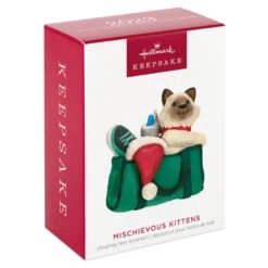 Hallmark Mischievous Kittens Ornament -Hallmark Store Kitten in Gym Bag Keepsake Ornament 1599QXR8179 04