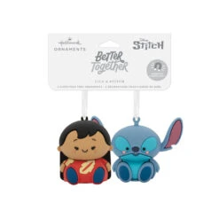Better Together Disney Lilo & Stitch Magnetic Hallmark Ornaments, Set Of 2 -Hallmark Store Lilo and Stitch Christmas Ornaments 3HCM2403 04