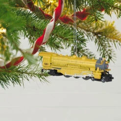 Hallmark Lionel® Trains Yellow 1361 Pennsylvania K4 Steam Locomotive Metal Ornament -Hallmark Store Lionel Trains Engine Keepsake Ornament 2199QXE3267 02