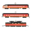 Hallmark Mini Lionel® Milwaukee Road EP-2 Passenger Ornaments, Set Of 3 -Hallmark Store Lionel Trains Milwaukee Road Cars Keepsake Ornaments 2299QXM9287 01