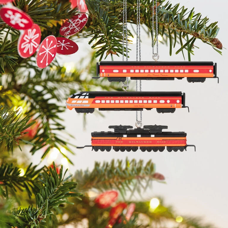 Hallmark Mini Lionel® Milwaukee Road EP-2 Passenger Ornaments, Set Of 3 4 Hallmark Mini Lionel® Milwaukee Road EP-2 Passenger Ornaments, Set Of 3 - Image 2