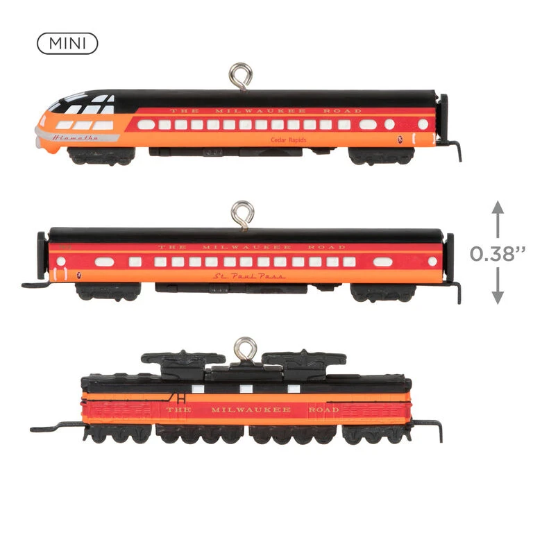 Hallmark Mini Lionel® Milwaukee Road EP-2 Passenger Ornaments, Set Of 3 5 Hallmark Mini Lionel® Milwaukee Road EP-2 Passenger Ornaments, Set Of 3 - Image 3