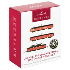 Hallmark Mini Lionel® Milwaukee Road EP-2 Passenger Ornaments, Set Of 3 12 Hallmark Mini Lionel® Milwaukee Road EP-2 Passenger Ornaments, Set Of 3 -Hallmark Store Lionel Trains Milwaukee Road Cars Keepsake Ornaments 2299QXM9287 04