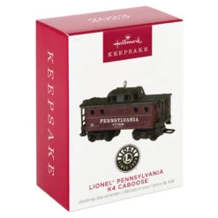 Hallmark Lionel® Pennsylvania K4 Caboose Metal Ornament -Hallmark Store Lionel Trains Red and Black Caboose Keepsake Ornament 2199QXI6379 04