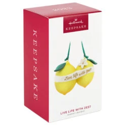 Hallmark Live Life With Zest! Porcelain Ornament -Hallmark Store Live Life With Zest Lemons Keepsake Ornament 1799QHX3057 04