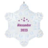 Hallmark Magic Sparkling Snowflake Block Text Personalized Ornament With Light -Hallmark Store Magic Sparkling Snowflake Block Text Personalized Keepsake Ornament With Light 2999QHE2010B2 01
