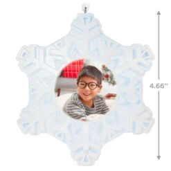 Hallmark Magic Sparkling Snowflake Photo Personalized Ornament With Light -Hallmark Store Magic Sparkling Snowflake Photo Keepsake Personalized Ornament With Light 2999QHE2010B3 03