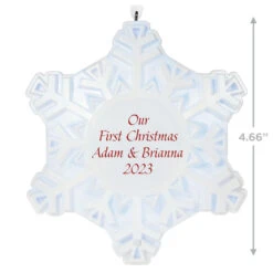 Hallmark Magic Sparkling Snowflake Script Text Personalized Ornament With Light 8 Hallmark Magic Sparkling Snowflake Script Text Personalized Ornament With Light -Hallmark Store Magic Sparkling Snowflake Script Text Personalized Keepsake Ornament With Light 2999QHE2010B1 03