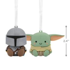 Better Together Star Wars: The Mandalorian™ And Grogu™ Magnetic Hallmark Ornaments, Set Of 2 -Hallmark Store Mandalorian and Grogu Christmas Ornaments 3HCM2401 03