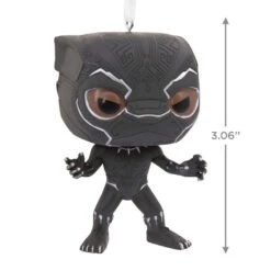 Marvel Black Panther Funko POP!® Hallmark Ornament 9 Marvel Black Panther Funko POP!® Hallmark Ornament -Hallmark Store Marvel Black Panther Funko POP Christmas Ornament 3HCM2308 03