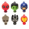 Mini Marvel Super Heroes Shatterproof Hallmark Ornaments, Set Of 6 -Hallmark Store Marvel Super Heroes Miniature Christmas Ornaments Set of 6 2HCM9228 01