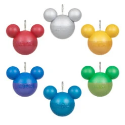 Hallmark Mini Disney Mickey Mouse Ornaments, Set Of 6 -Hallmark Store Mickey Ears Balls Keepsake Ornaments 1599QSB6217 06