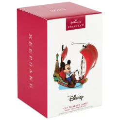 Hallmark Disney Peter Pan's Flight Off To Never Land! Ornament -Hallmark Store Mickey Peter Pan Pirate Ship Keepsake Ornament 2199QXD6569 04