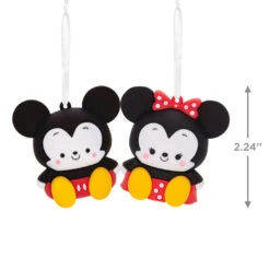 Better Together Disney Mickey And Minnie Magnetic Hallmark Ornaments, Set Of 2 -Hallmark Store Mickey and Minnie Christmas Ornaments 3HCM2402 03