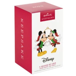 Hallmark Disney Mickey And Minnie A Season Of Love Ornament -Hallmark Store Mickey and Minnie Hands Heart Keepsake Ornament 2099QXD6667 04