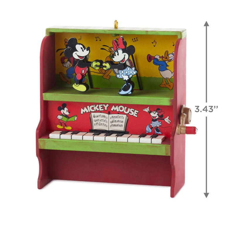 Hallmark Disney Mickey And Minnie Let's Dance! Musical Ornament With Motion 5 Hallmark Disney Mickey And Minnie Let's Dance! Musical Ornament With Motion - Image 3