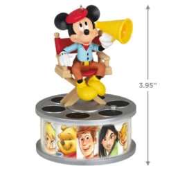 Hallmark Disney 100 Years Of Wonder Director Mickey Mouse Ornament With Light And Sound -Hallmark Store Mickey in Director Chair Keepsake Ornament 2999QXD6727 03